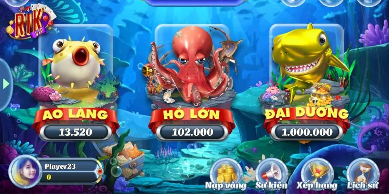 Hướng dẫn luật chơi và cách tính điểm cụ thể với Bắn cá Thần Tài.