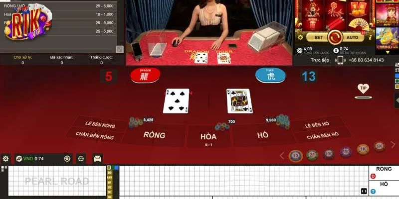 Đánh gấp thếp là kỹ thuật chơi game bài Rồng Hổ khôn ngoan.